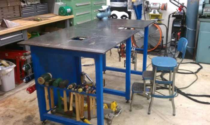 After Hours Welding shop bench