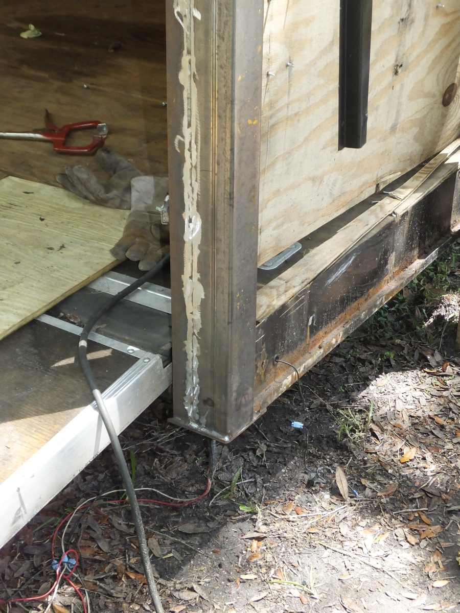 Highway damaged trailer repair rebuild.