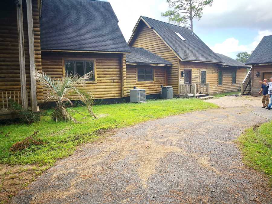 Log Cabin Restoration With Sandblasting