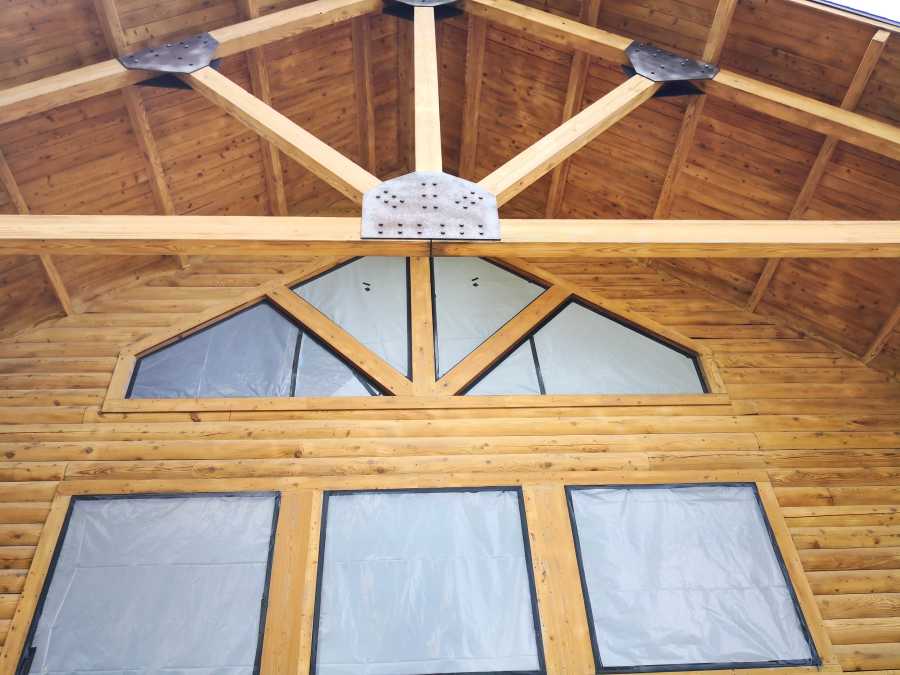 Log Cabin Restoration With Sandblasting