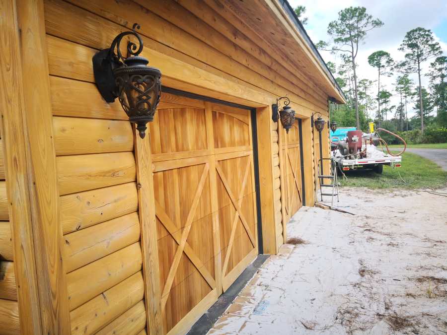 Log Cabin Restoration With Sandblasting