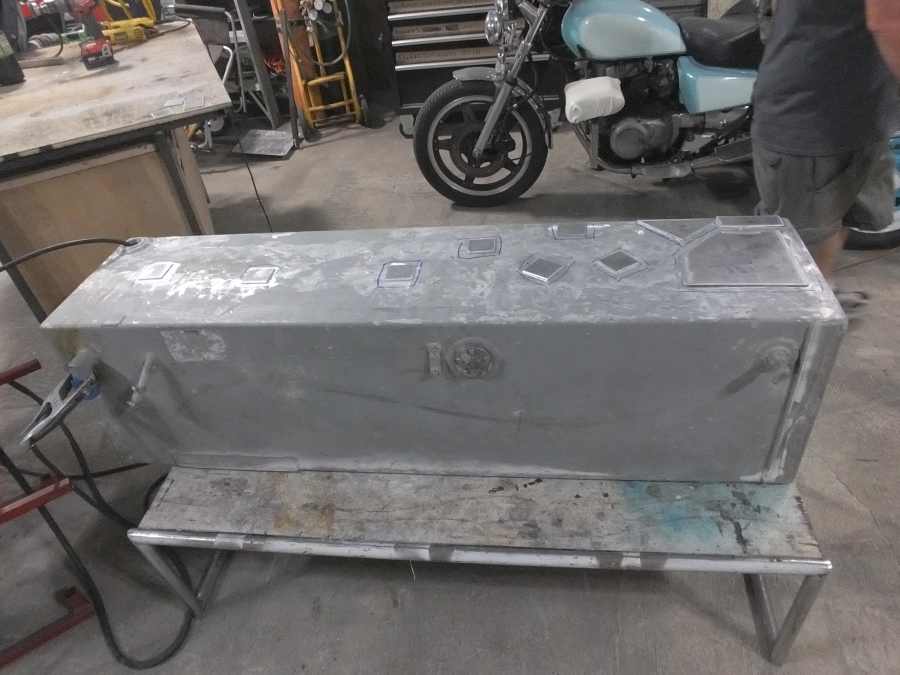 Aluminum Fuel Tank Repairing. 