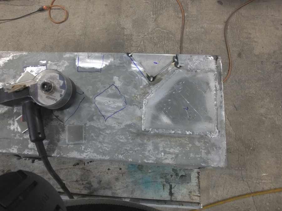 Aluminum Fuel Tank Repairing. 