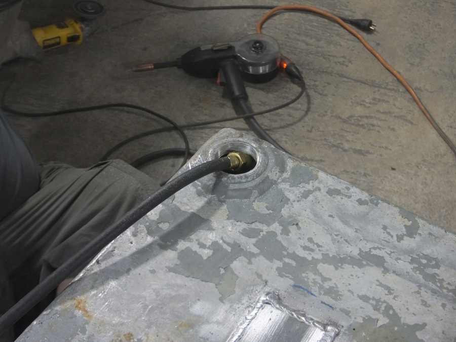 Aluminum Fuel Tank Repairing. 