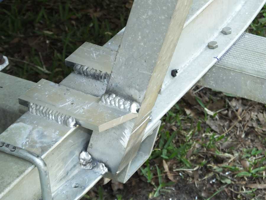 adding an extra axle to an aluminum boat trailer in st augustine fl. 