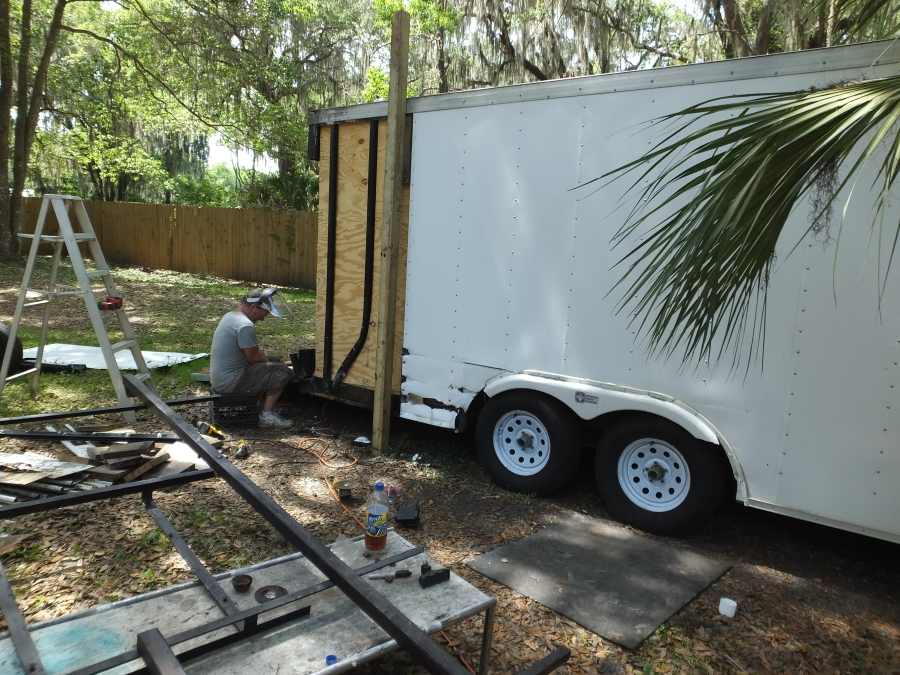 Highway damaged trailer repair rebuild. 