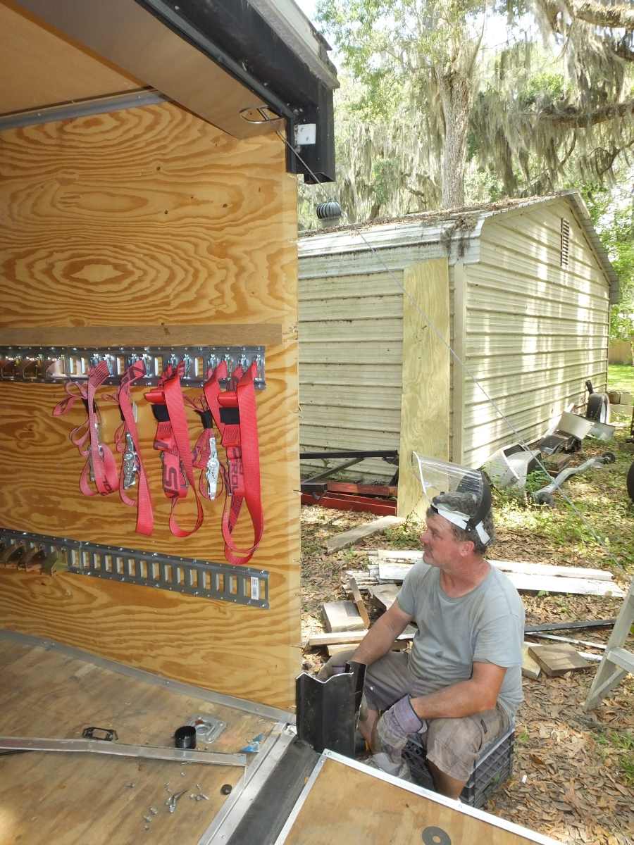 Highway damaged trailer repair rebuild. 