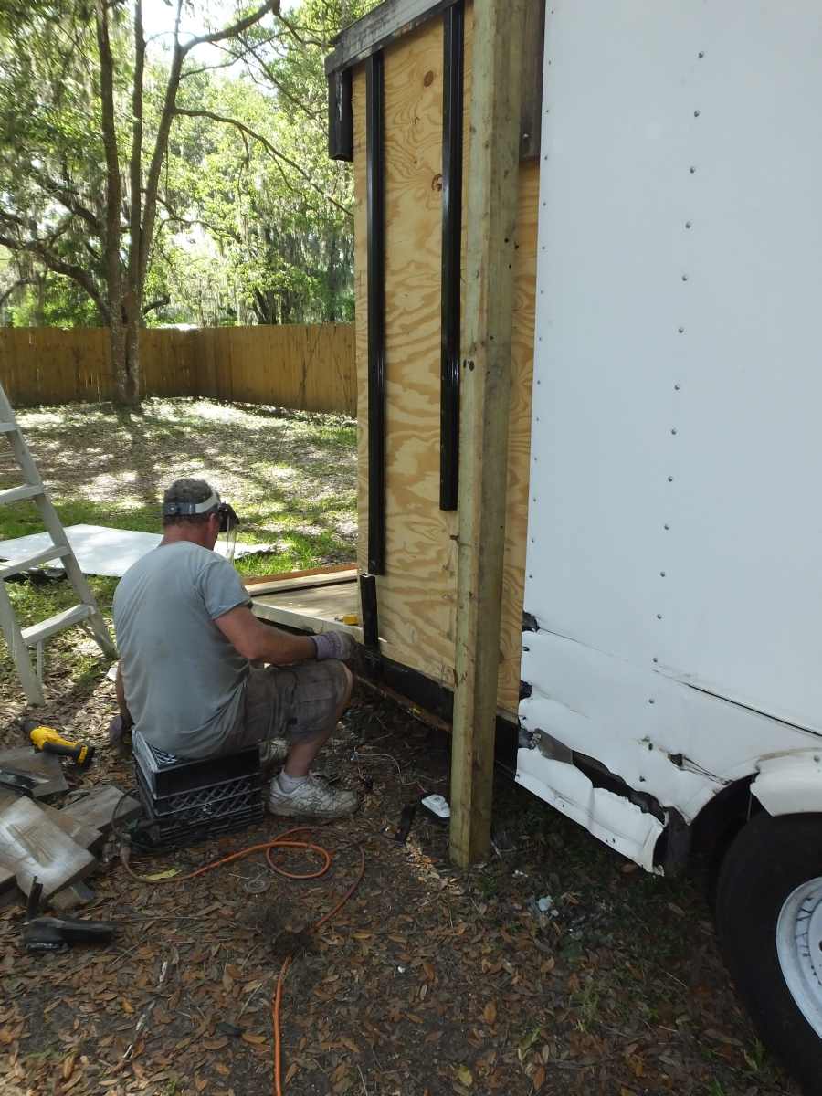 Highway damaged trailer repair rebuild. 