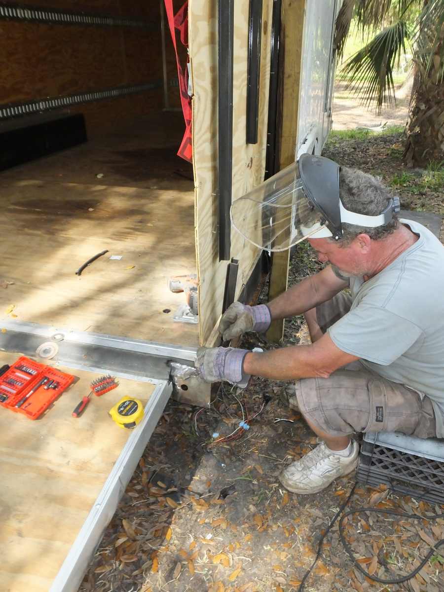 Highway damaged trailer repair rebuild. 