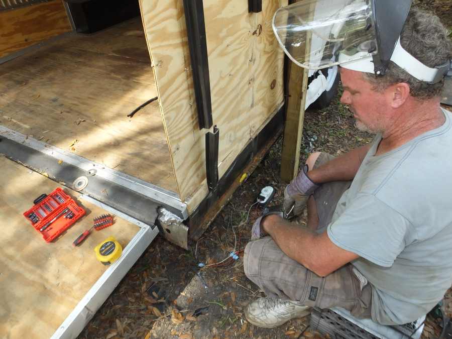 Highway damaged trailer repair rebuild. 