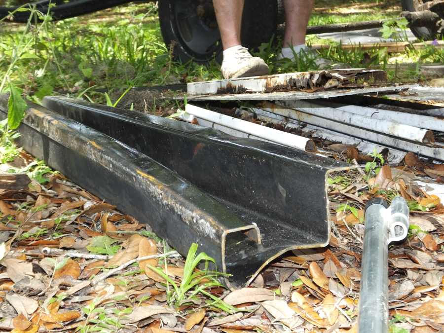 Highway damaged trailer repair rebuild. 