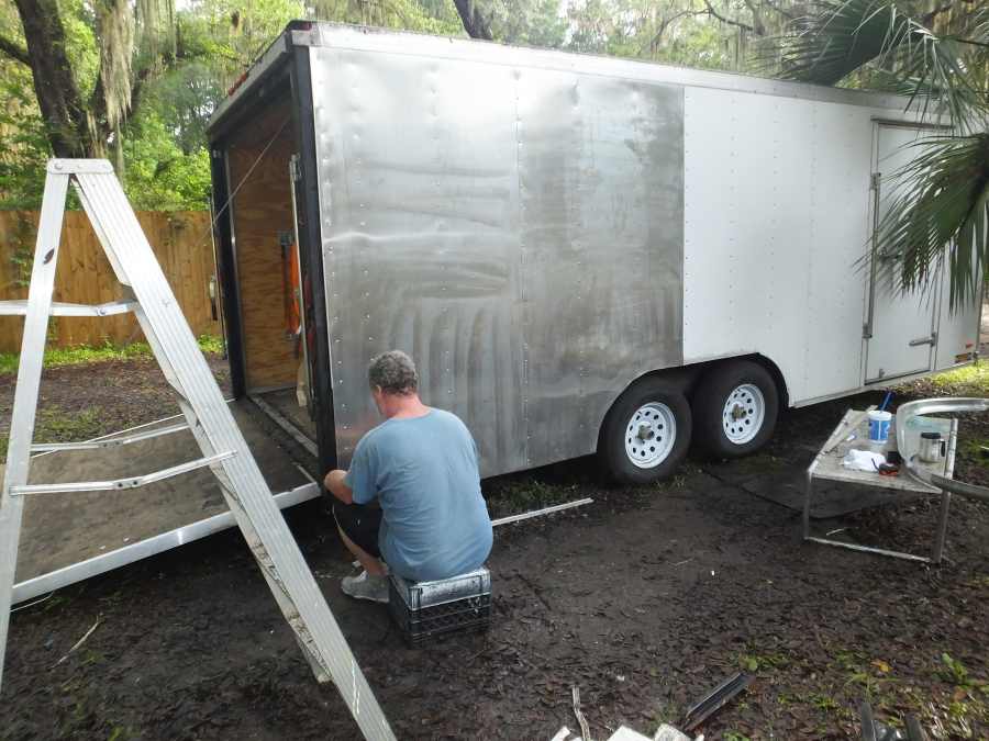 Highway damaged trailer repair rebuild. 