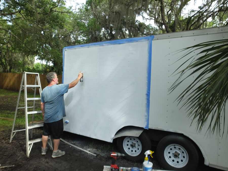 Highway damaged trailer repair rebuild. 