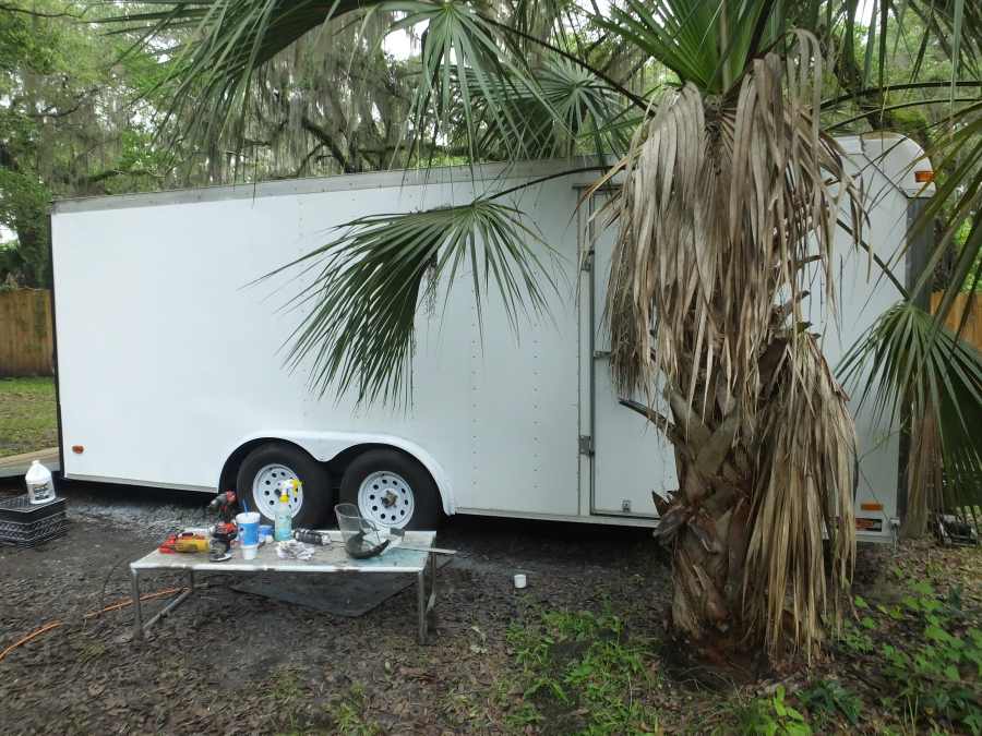 Highway damaged trailer repair rebuild. 