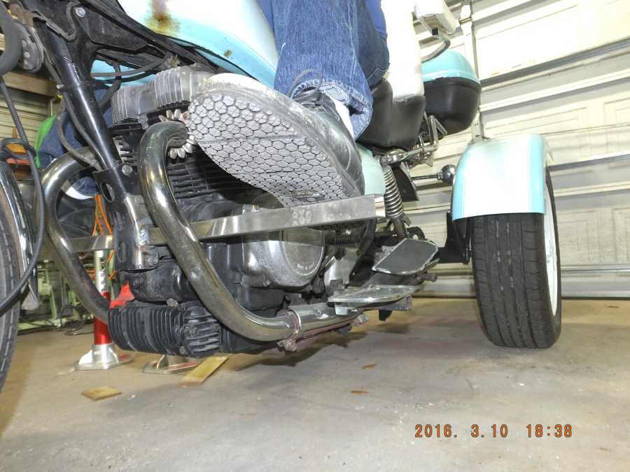 Stainless steel motocycle welding, leg rests and foot pegs. 