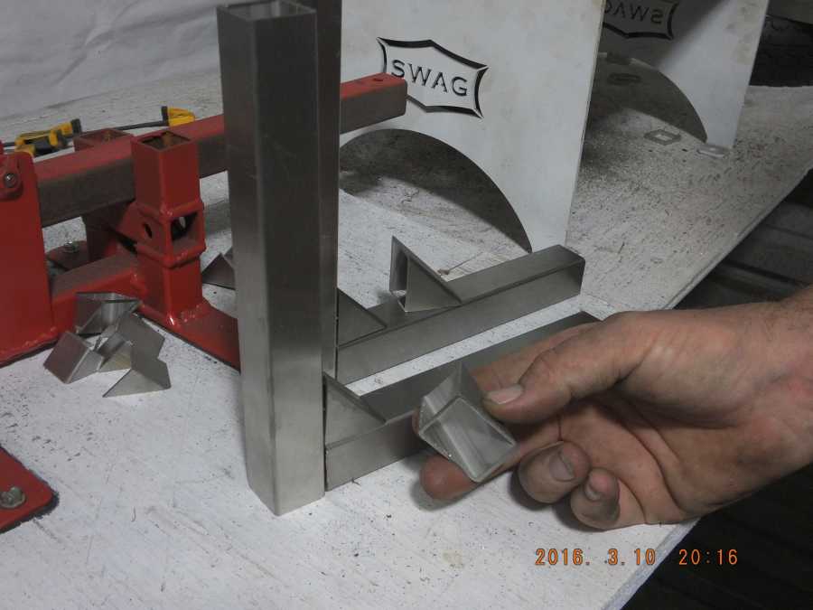 Stainless steel motocycle welding, leg rests and foot pegs. 