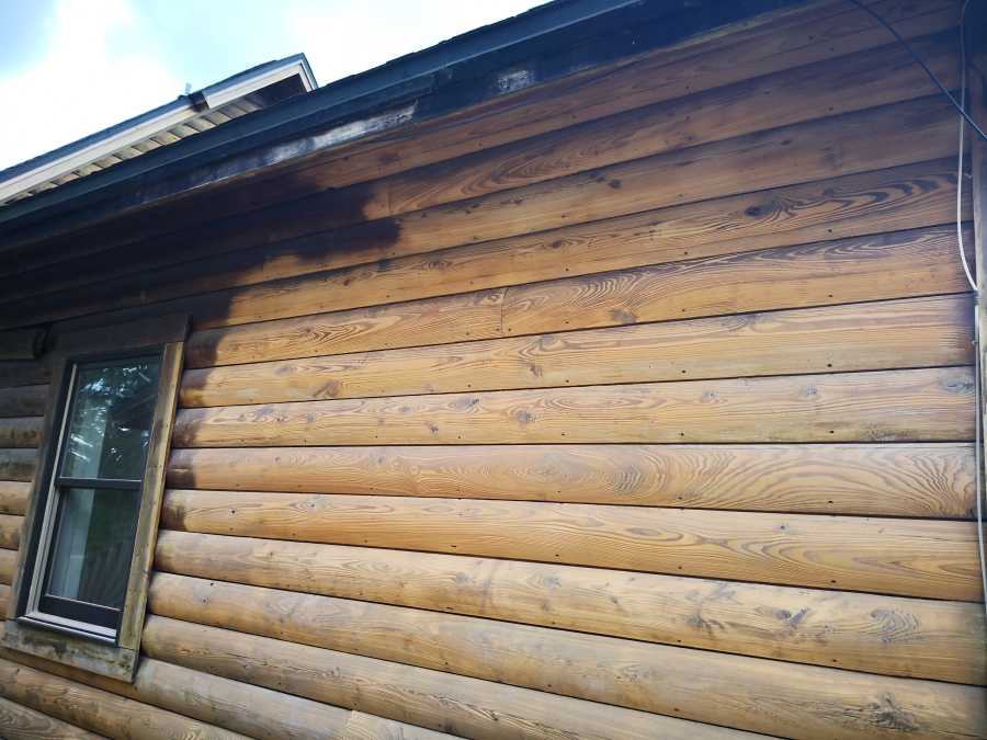 Log Cabin Restoration With Sandblasting