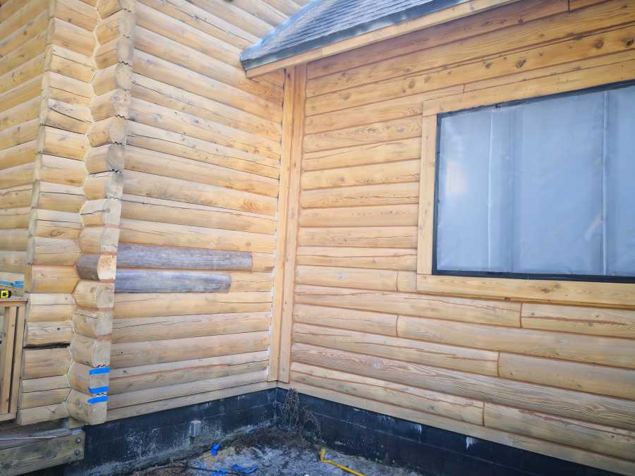 Log Cabin Restoration With Sandblasting