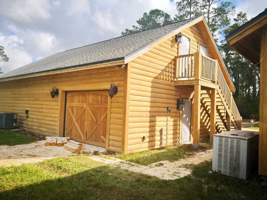 Log Cabin Restoration With Sandblasting