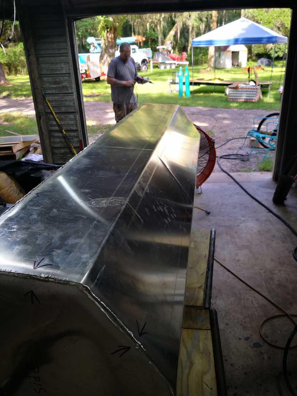 Boat fuel tank fabrication and building new