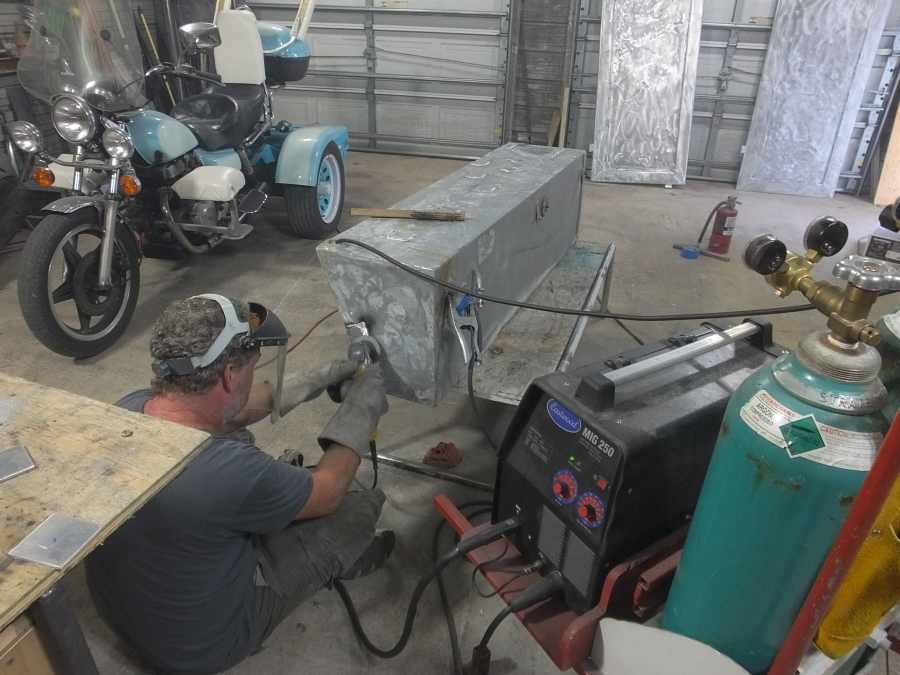 Aluminum Fuel Tank Repairing. 