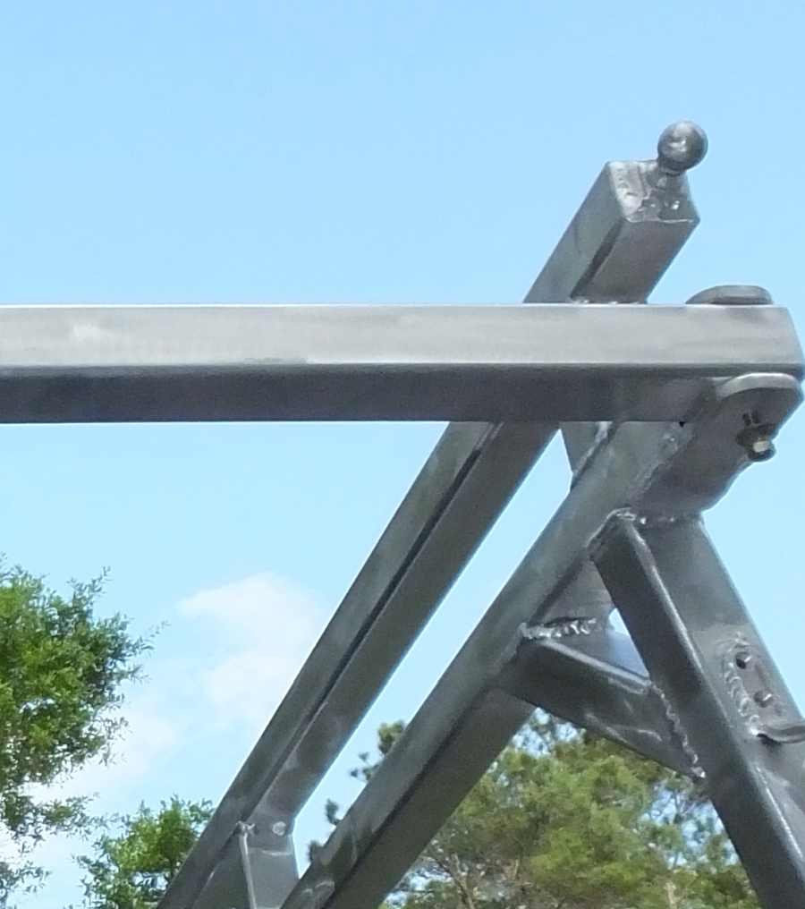 Aluminum lumber ladder rack welded, fabricated in st Augustine.