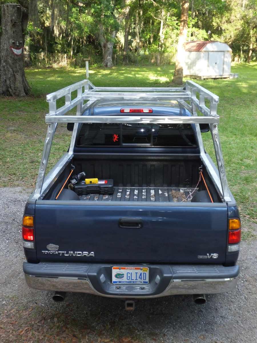 Aluminum lumber ladder rack welded, fabricated in st Augustine.