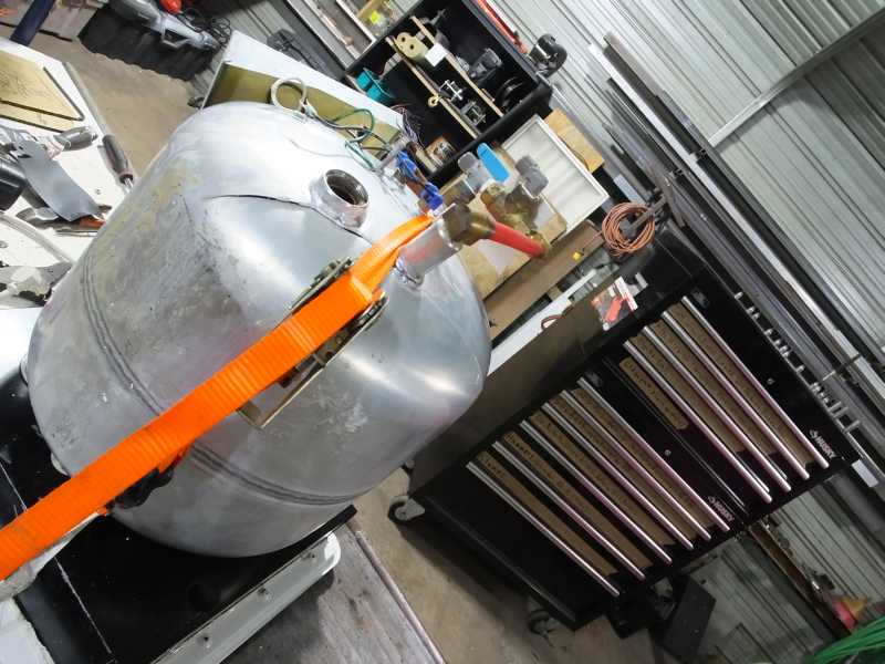 Aluminum mig tig welding hot water heater pressure vessel. 