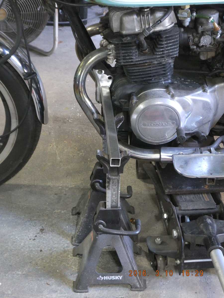 Stainless steel motocycle welding, leg rests and foot pegs. 